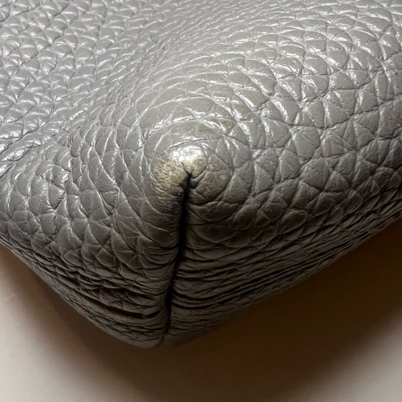 Fossil Kinley Small Envelope Leather Crossbody in Shadow Gray Adjustable Strap - Picture 14 of 16